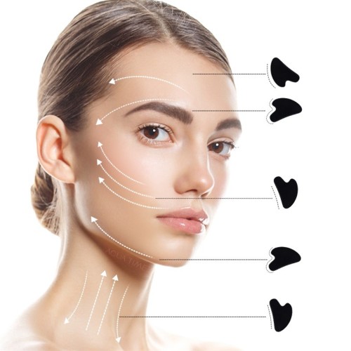 Масажен Камък Гуа Ша Gua Sha Нефрит за лице и тяло