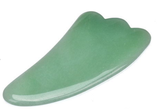 Масажен Камък Гуа Ша Gua Sha Зелен Авантюрин За Лице И Тяло